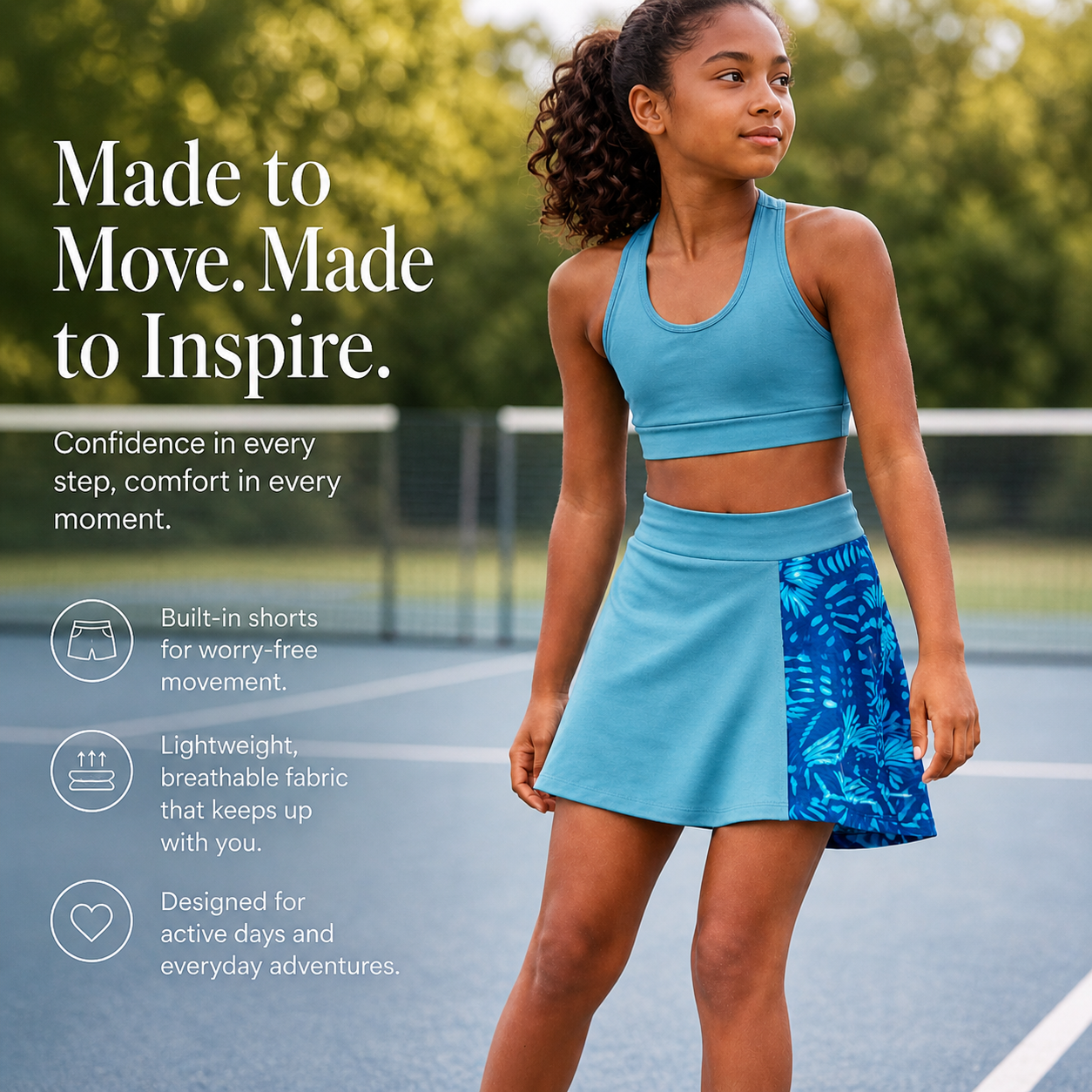 Activewear for Teens | TJ and Ciara Pickleball Collection for Boys & Girls